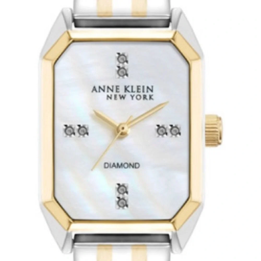 Anne Klein Diamond Radiance Two-Tone Watch 12/7751MPTT